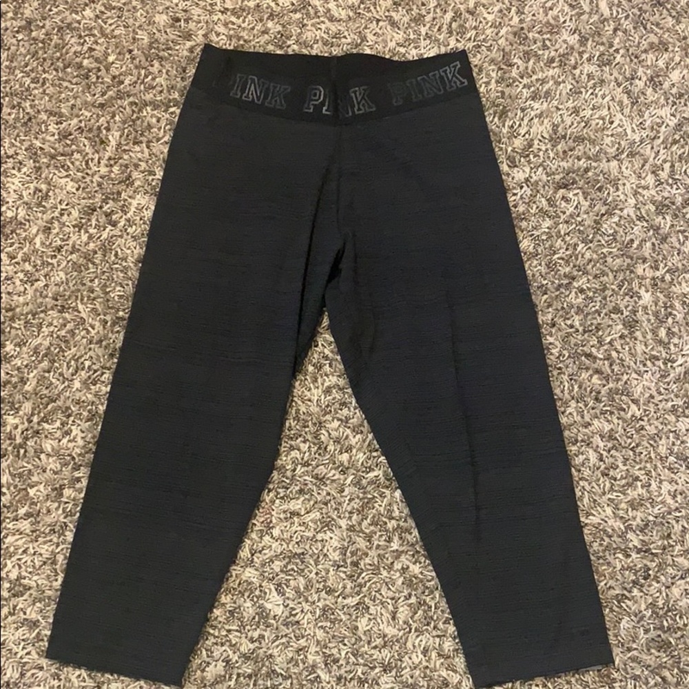 PINK cropped athletic leggings